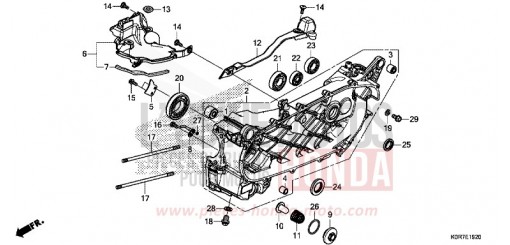 CARTER VILEBREQUIN GAUCHE SH125ADN de 2022
